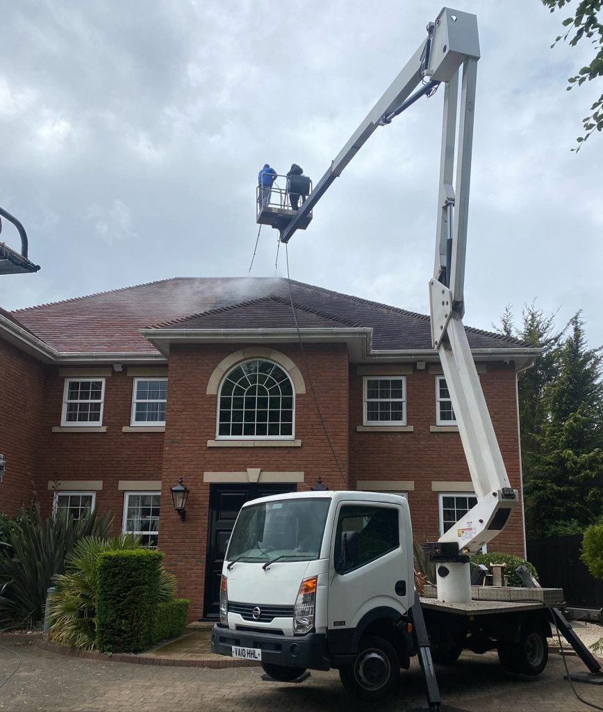 Safe roof cleaning
