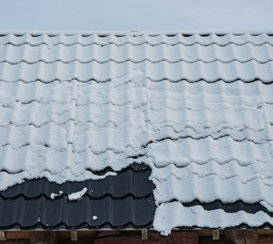 Snow on roof